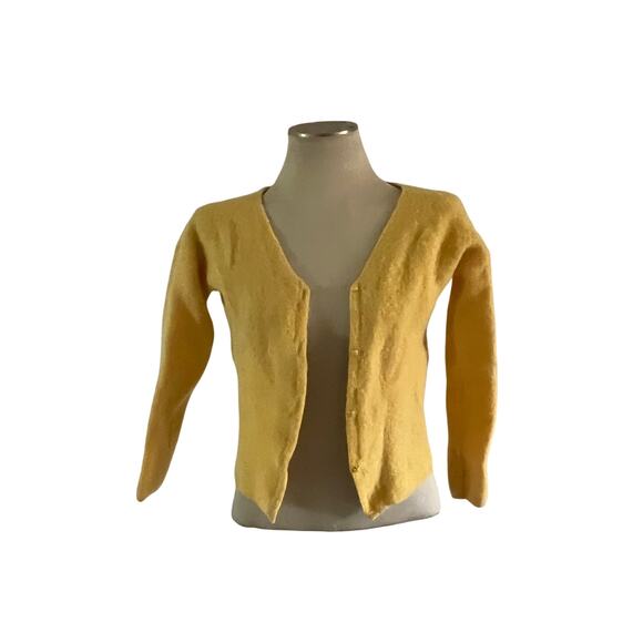 SEZANE Gaspard Cardigan Light Yellow Sweater Sz S - Picture 1 of 9